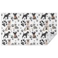 thumbnail image 1 of Schnauzer Dog and Footprints Rectangle Tablecloth 60"x102",Waterproof Polyester Rectangle Table Cloth, Wipeable Spillproof Polyester Tablecloth for Dining, Camping, Indoor and Outdoor, 1 of 6