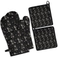 thumbnail image 1 of Schnauzer Dog Kitchen Oven Mitt and Pot Holder Sets 4 Pcs for Baking, Cooking and Grilling, Heat Resistant Up To 392 °F, 1 of 7
