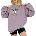 thumbnail image 1 of Schnauzer Dog Mama Sweatshirt Cute Women Holiday Gifts Season Long Sleeve Graphic Shirts Pullover Tops, 1 of 4