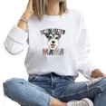 thumbnail image 1 of Schnauzer Dog Mama Sweatshirt Cute Women Holiday Gifts Season Long Sleeve Graphic Shirts Pullover Tops, 1 of 4