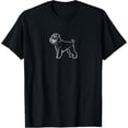 thumbnail image 1 of Schnauzer Dog - Minimalist Illustration Dog Breed Lover T-Shirt, 1 of 4