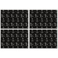 thumbnail image 1 of Schnauzer Dog Summer Placemats Table Placemats Set Of 4-Linen Kitchen Washable Placemats Table Mats 11.8"x17.7"Non-Slip Heat Resistant, 1 of 6