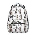 thumbnail image 1 of Schnauzer Dogs Backpack for School,Cute School Bag,Schoolbag with Adjustable Shoulder Straps & Padded Back,15.3"x11"x7.1"., 1 of 6