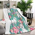 thumbnail image 1 of Schnauzer Dogs Blanket,Comfortable Soft Lamb Wool Throw Blanket,All Season,Warm Lightweight Blankets for Sofa Bed Couch Living Room Chair,60"x80", 1 of 4