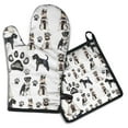 thumbnail image 1 of Schnauzer Dogs Kitchen Oven Mitt and Pot Holder Sets 2 Pcs for Baking, Cooking and Grilling, Heat Resistant Up To 392 °F, 1 of 7