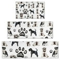 thumbnail image 1 of Schnauzer Dogs Kitchen Rugs Sets Of 3,Kitchen Runner Rugs Non Skid Washable,Decorative Kitchen Floor Mats for Kitchen,Sink,Laundry,17"x30"+ 17"x47" + 17"x59", 1 of 6