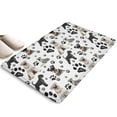 thumbnail image 1 of Schnauzer Dogs with Paw Flannel Non Slip Door Rugs,Washable Door Mats Indoor,Decorative Door Mats,Dirt-Resistant and Absorbent Doormat for Entrance,Bedroom,Kitchen,Bathroom,31.5x17in(80x43cm), 1 of 4