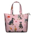 thumbnail image 1 of Schnauzer Dogs and Pioneer Flower Travel Tote Bags for Women Carry On,Large Weekender Bags for Women Travel,Multi Functional Duffle Bag for Work,Shopping,Sports, 1 of 5