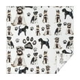 thumbnail image 1 of Schnauzer Dogs Square Tablecloth,Waterproof Square Table Cover,Wipeable Spillproof Washable Table Cover for Home Kitchen Party Decor 60"x60"(152x152cm), 1 of 6