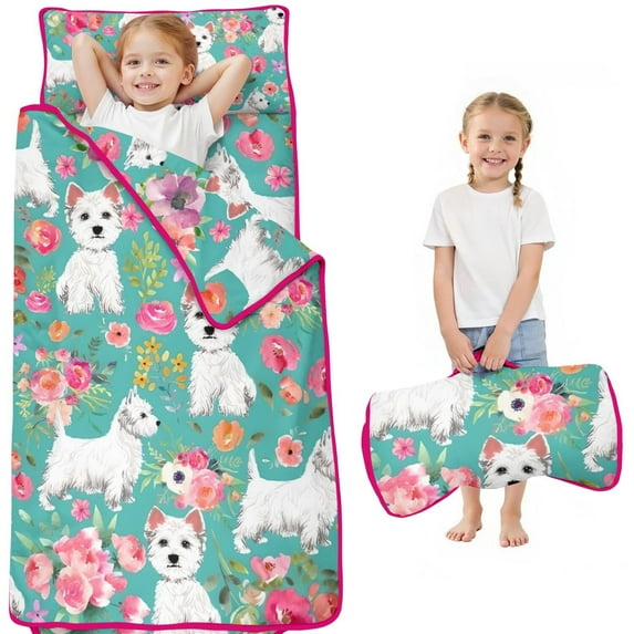 Schnauzer Dogs Toddler Nap Mats for Kids Preschool,Sleeping Mat Bag or Kids,Toddler Sleeping Bag,Toddler Nap Mat or Daycare
