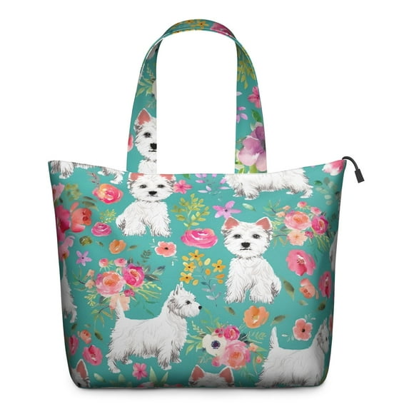 Schnauzer Dogs Travel Tote Bags for Women Carry On,Large Weekender Bags for Women Travel,Multi Functional Duffle Bag for Work,Shopping,Sports