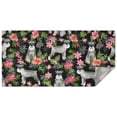 thumbnail image 1 of Schnauzer with Pioneer Flower Rectangle Tablecloth 60"x120",Waterproof Polyester Rectangle Table Cloth, Wipeable Spillproof Polyester Tablecloth for Dining, Camping, Indoor and Outdoor, 1 of 6
