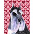 thumbnail image 1 of Schnauzer Hearts Love Valentines Day Flag Canvas- House Size, 1 of 1