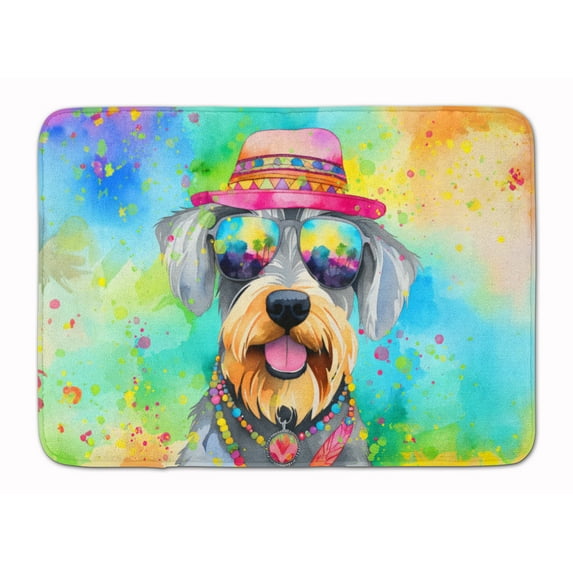 Schnauzer Hippie Dawg Memory Foam Kitchen Mat