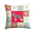 thumbnail image 1 of Schnauzer Love Fabric Decorative Pillow, 1 of 4