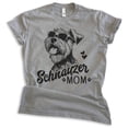 thumbnail image 1 of Schnauzer Mom, Unisex Women's Shirt, Mini Schnauzer, Schnauzer Owner, Funny Dog Mom Gift, Dark Heather Gray, X-Small, 1 of 6