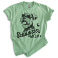 thumbnail image 1 of Schnauzer Mom, Unisex Women's Shirt, Mini Schnauzer, Schnauzer Owner, Funny Dog Mom Gift, Heather Apple Green, Medium, 1 of 6