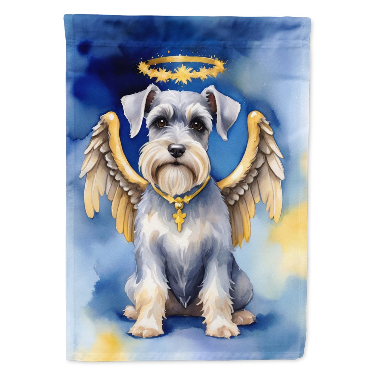 Schnauzer My Angel Garden Flag 11.25 in x 15.5 in