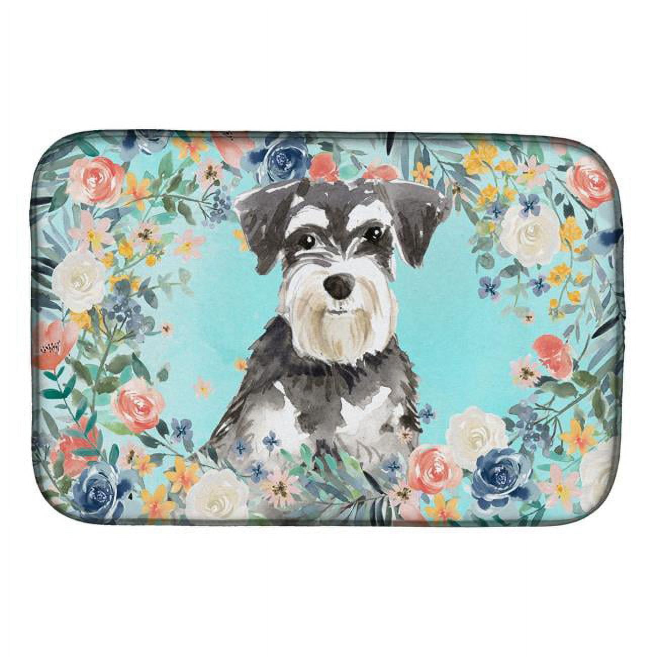 Sweet Schnauzer Quilted Round Mat NCU0DV1212