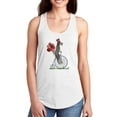thumbnail image 1 of Schnauzer On Penny Farthing Racerback Tank Women -Fab Funky Designs, Female XX-Large, 1 of 4