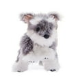 thumbnail image 1 of Schnauzer Plush Toy 30/45cm Realistic Dog Doll, Soft Stuffed Animal for Girl Birthday Gift, Cute Puppy Comforting Toy for Room Decor, 1 of 6