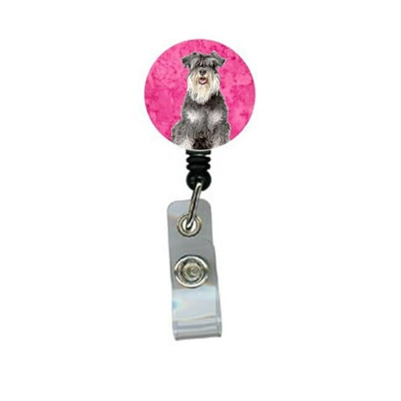 Schnauzer Retractable Badge Reel