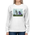 thumbnail image 1 of Schnauzer Scooter Sweatshirt Women -Fab Funky Designs, Female Medium, 1 of 4