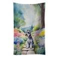 thumbnail image 1 of Schnauzer Spring Path Kitchen Towel, 1 of 5
