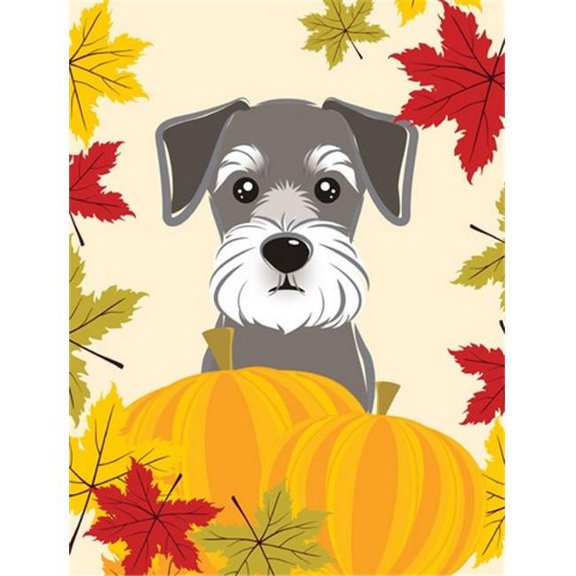 Schnauzer Thanksgiving Flag Garden