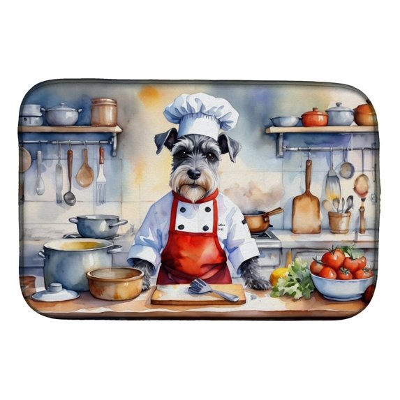 Schnauzer The Chef Dish Drying Mat