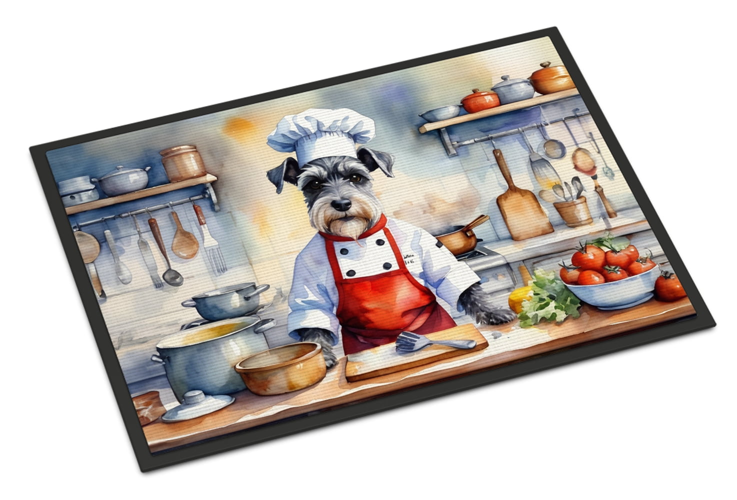 Schnauzer The Chef Doormat 36 in x 24 in