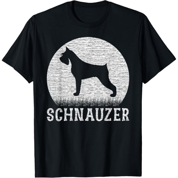 Schnauzer Vintage Design Schnauzer Lover Schnauzer T-Shirt