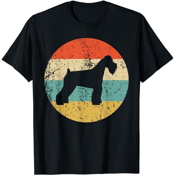 Schnauzer Vintage Retro Schnauzer Dog T-Shirt