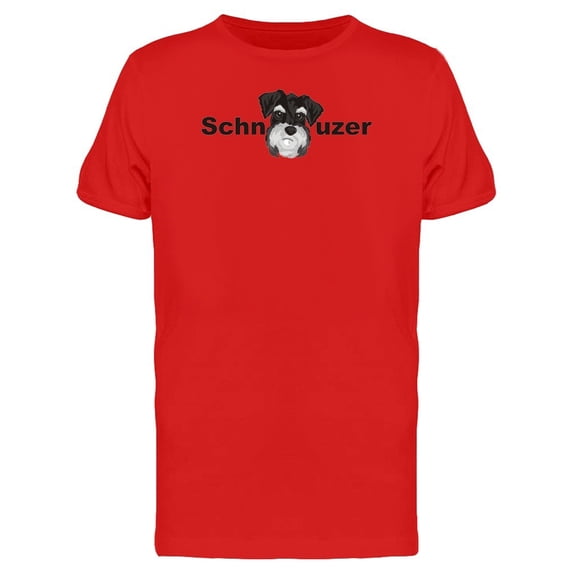 Schnauzer With A As Dog Head Tee Men's -Image by Shutterstock