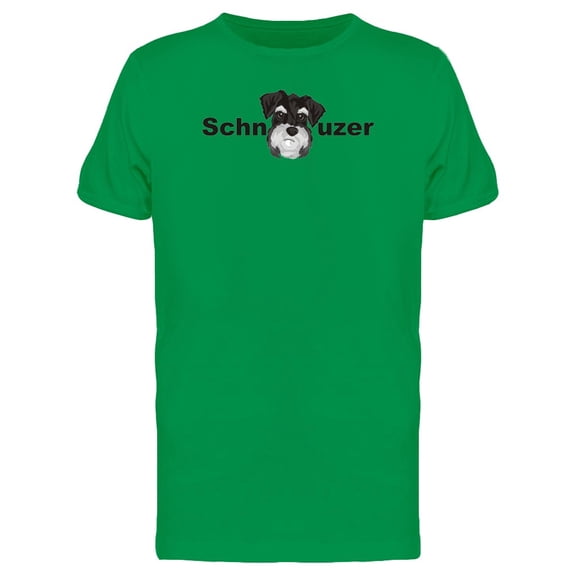 Schnauzer With A As Dog Head Tee Men's -Image by Shutterstock