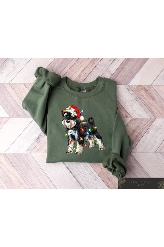 Schnauzer season Dog Sweatshirt, Dog season Sweater, Schnauzer Mom Shirts, Dog Lover, season Dog Crewneck, New Year Dog Sweatshirt, F3176 Tshirt All Size S-5XL