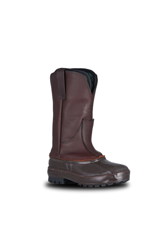 Hunter II Brown PAC Boot, Pull-On, Durable Leather Upper, Insulated Outdoor Boot (SH-HNTOS-PULL-11)