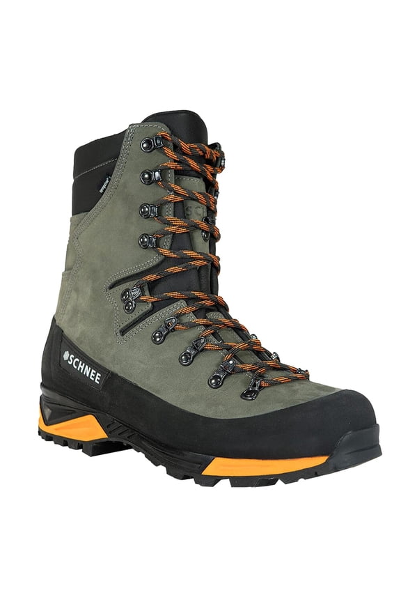Men's Granite Waterproof Hiking Boots, Durable Leather, Vibram Sole, High Ankle Support, Green/Black (SH-TMB-0-M/QRY-11-M)