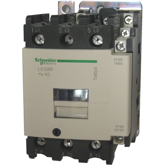 Schneider Contactor LC1D65B7, 65 Amps Coil 24VAC