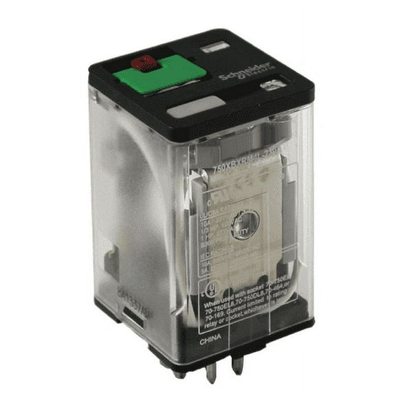 Schneider Electric 24VDC, 8-Pin Octal Base General Purpose General Purpose Relay; AC Contact Rating: 10A @ 277V