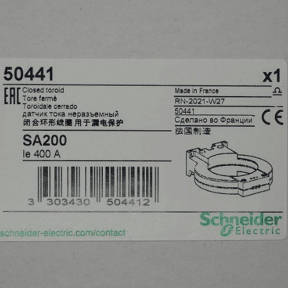 Schneider Electric 400A Closed Toroid Sensor SA200 50441