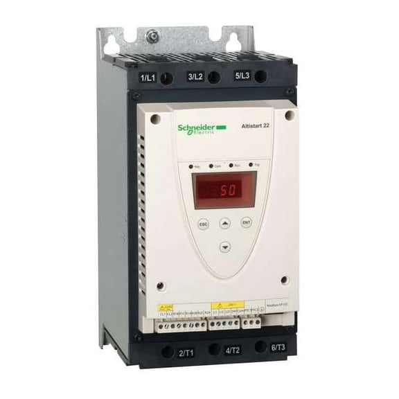 Schneider Electric Soft Start, 208-600VAC,75A,3 Phase ATS22D75S6U