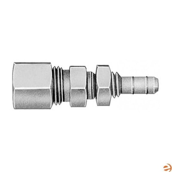 Schneider Electric B-138 - 1/4 In. Barbed X 1/4 In. Bulkhead Compression