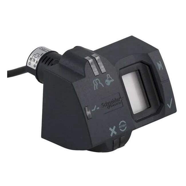 XB5S2B2L2 - Interruptor biométrico monoestable de plástico 22mm, conexión por cable de 2m, 24 V - Schneider Electric