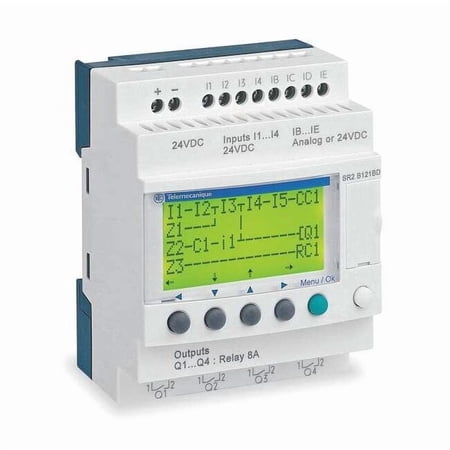 Schneider Electric Compact Smart Relay, 8 Inputs, 4 Outputs SR2B121B