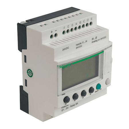 Schneider Electric Logic Relay, Input Voltage 100 - 240VAC SR2B121FU