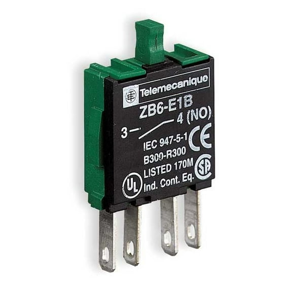 Schneider Electric Contact Block,1NC Slow Break,16mm ZB6E2B