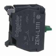 Schneider Electric 1NO 22mm Screw-Clamp Push Button Contact Block ZENL1111