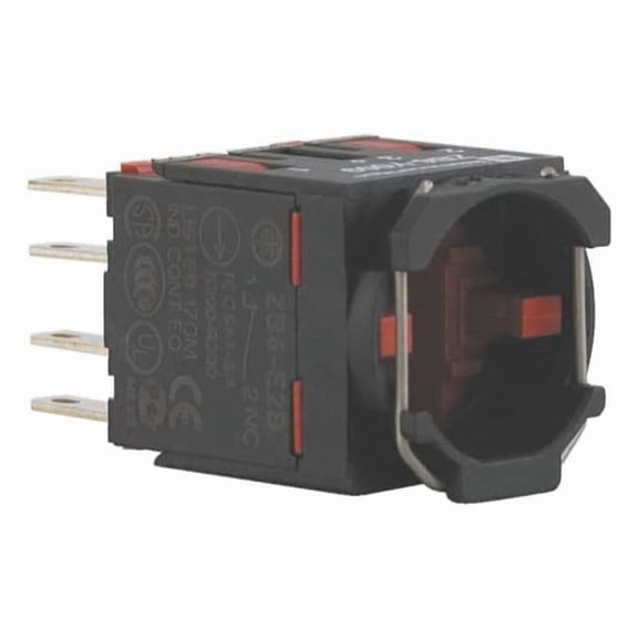 Schneider Electric Contact Block, Black, 2NC, 16 mm, ZB6 ZB6Z4B