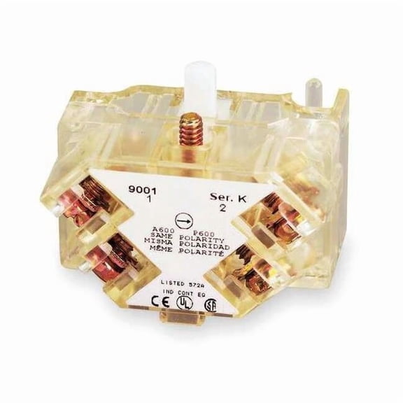 Schneider Electric Contact Block,1NC/1NO Late Open,30mm 9001KA4